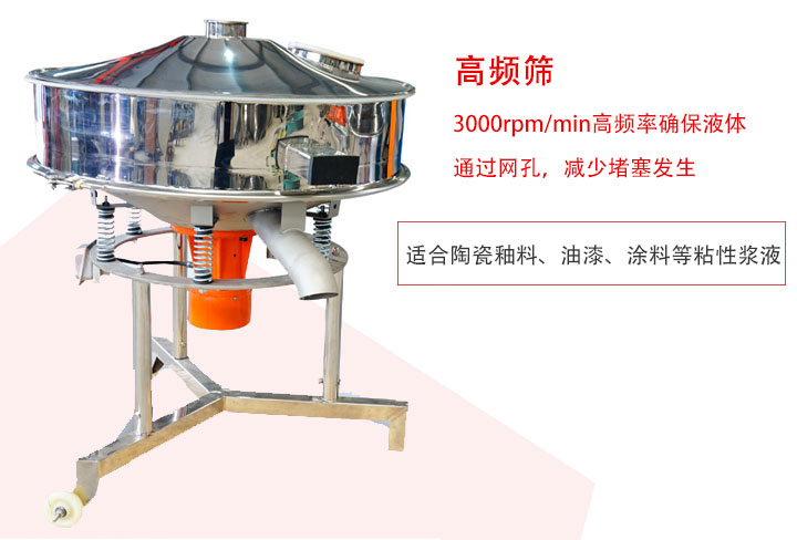 該產(chǎn)品是針對(duì)漿液過濾設(shè)計(jì)的一種高頻篩分機(jī)。