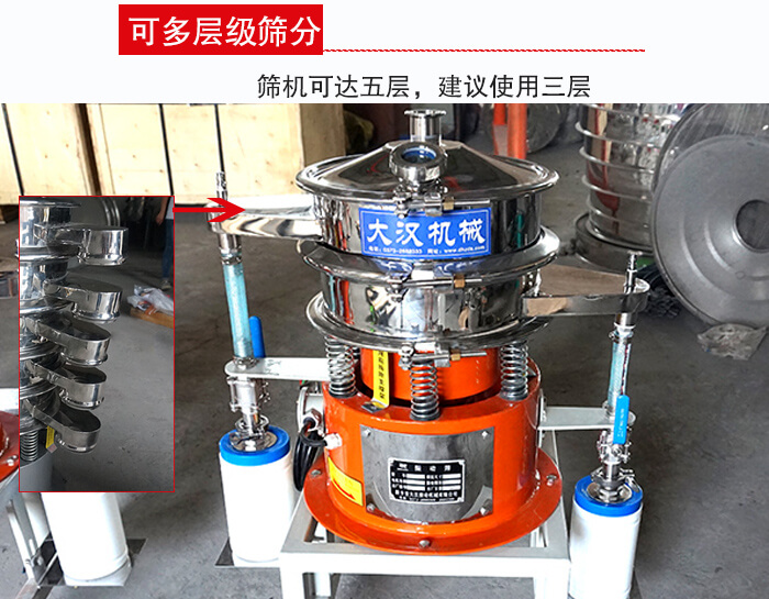 氣體波阿虎振動篩篩機可達五層，三層較為常用